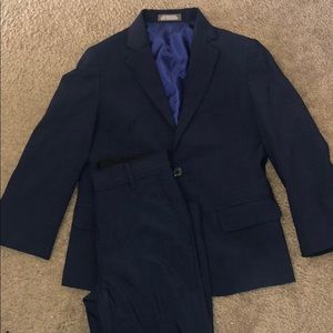 Blue Van Heusen Suit.  Worn twice.  Size 8 Slim